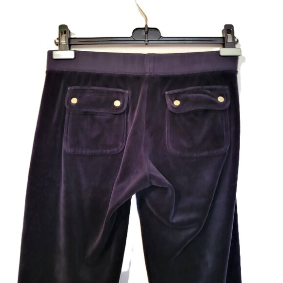 JUICY COUTURE Black Velour Women's Jogging Pants Size XS - Picture 8 of 11